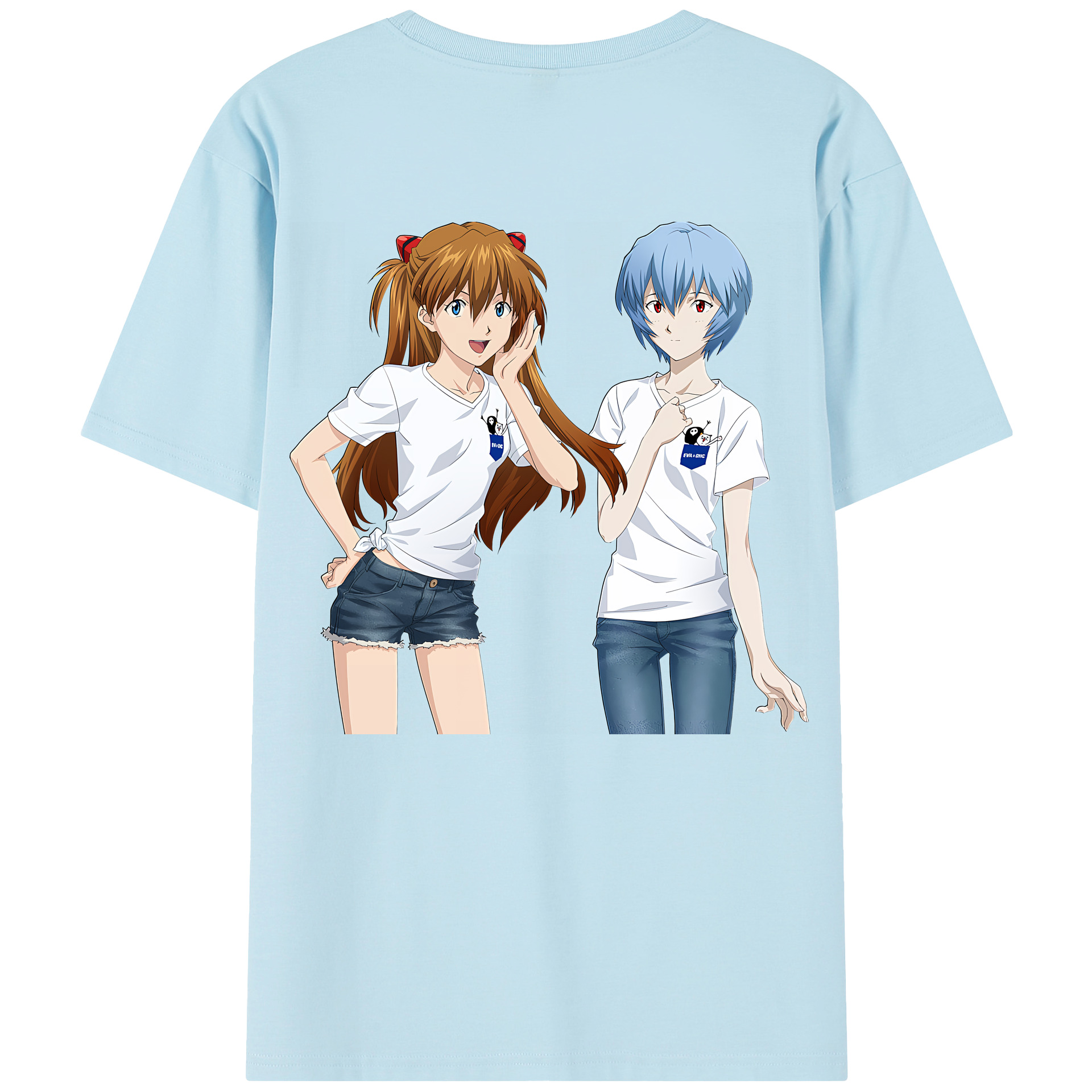 （画像用） EVA 新世紀エヴァンゲリオン 綿100％半袖Tシャツ（背面プリント）